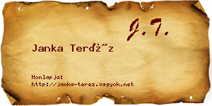 Janka Teréz névjegykártya