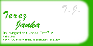 terez janka business card